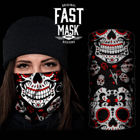 Sugar Skull Fast Mask (Color: Red)