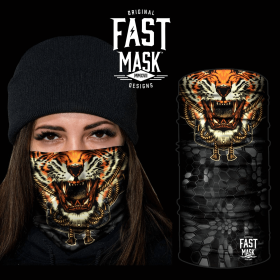 Roaring Tiger Face Mask (Option: Fleece)