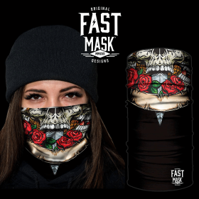 Skulls N Roses Face Mask (Option: Fleece)