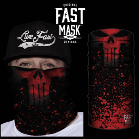 Crimson Punishment Skull Face Mask (Option: )