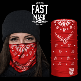 Bandana Fast Mask Face Mask (Color: Red)